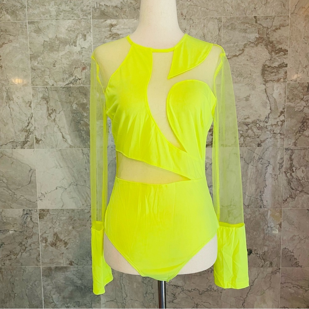 Fashion Nova Time of Your Life Neon Bodysuit - Picture 2 of 7